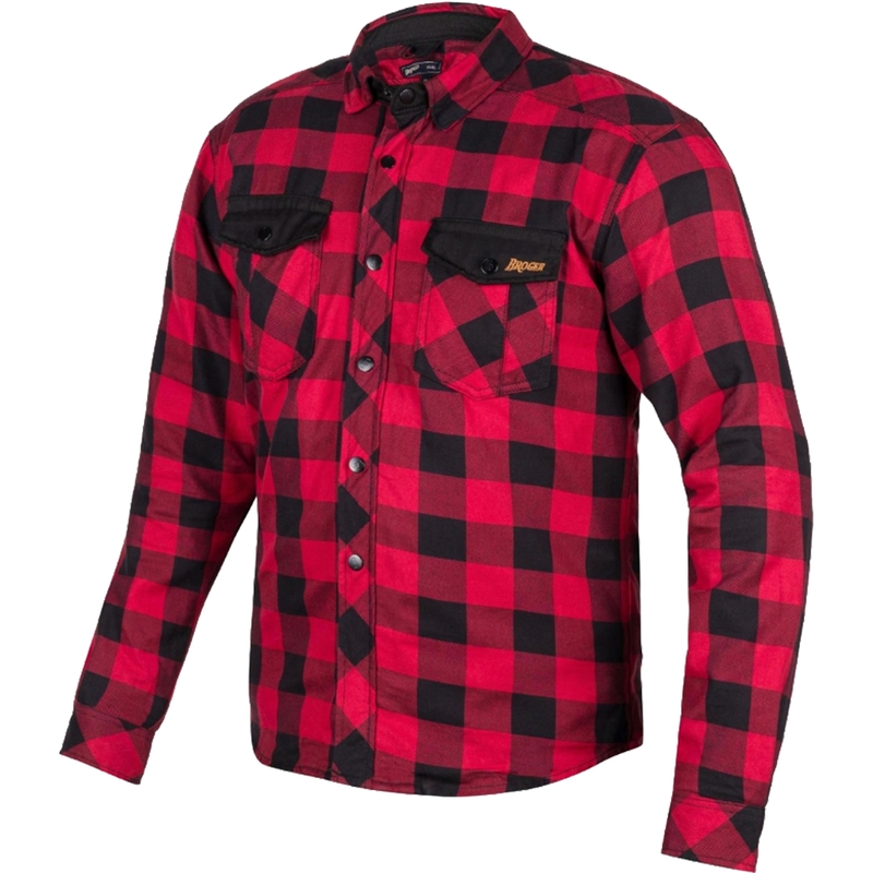 Motoristična majica BROGER Alaska black-red razprodaja