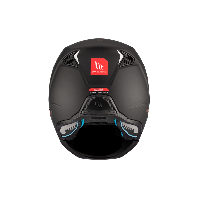 Odprta čelada z masko MT Streetfighter SV S Solid A1 črna mat z iridijevim vizirjem - II. kakovost