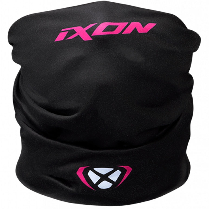Večnamenski motoristični šal IXON Void črno-belo-roza