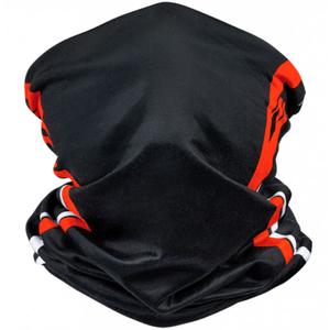 Večnamenski motoristični šal IXON Void črno-belo-rdeč