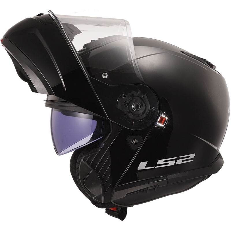 Preklopna čelada LS2 FF908 Strobe II črna sijajna - II. kakovost