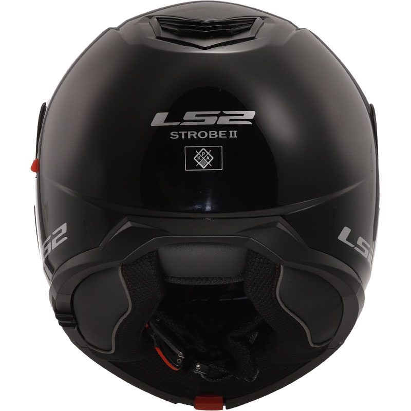 Preklopna čelada LS2 FF908 Strobe II črna sijajna - II. kakovost