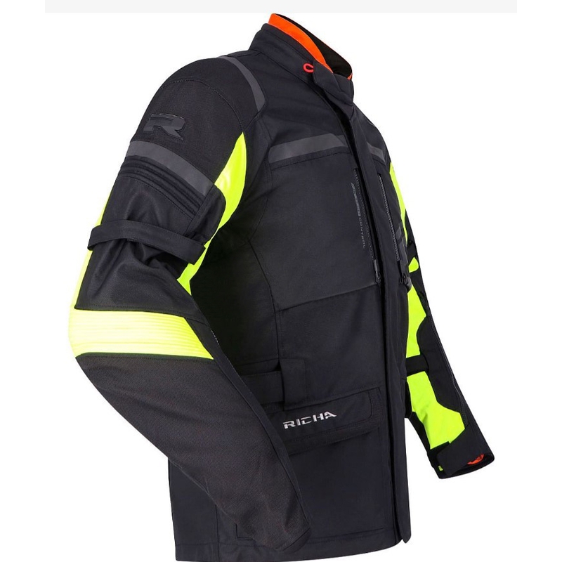 RICHA Brutus GTX motoristična jakna črno-fluo rumena razprodaja - 2. kakovost - II. kakovost