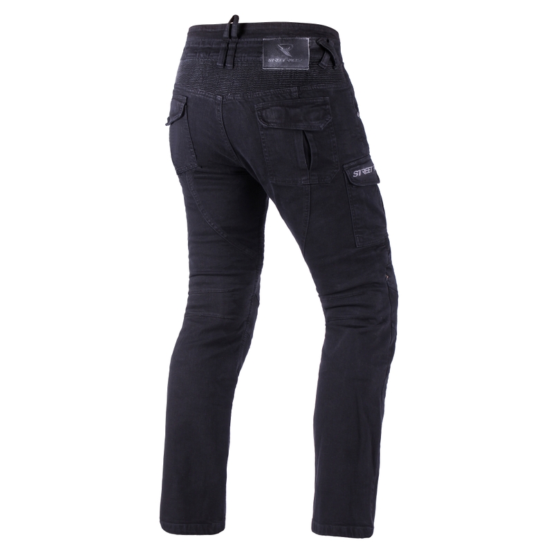 Moto kavbojke Street Racer Cargo CE črne 2 - 2. kakovost - II. kakovost