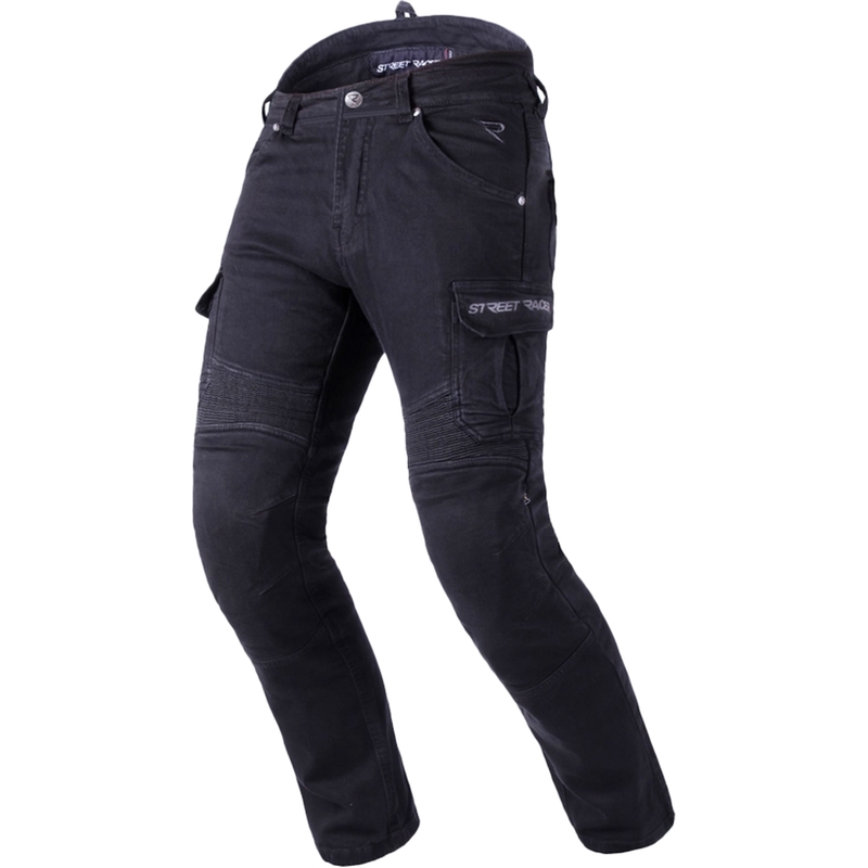 Moto kavbojke Street Racer Cargo CE črne 2 - 2. kakovost - II. kakovost