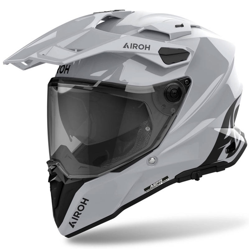 Čelada Airoh Commander 2 Color Enduro, sijajno siva