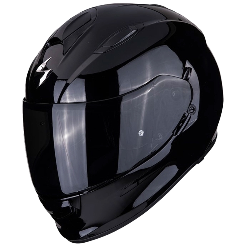 Scorpion Exo-491 Solid integralna motoristična čelada, sijajno črna - II. kakovost