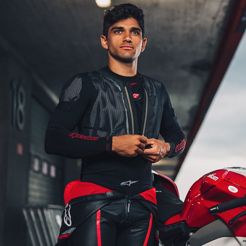 Alpinestars TECH-AIR®7X sistemski zračni jopič črno-rdeč - II. razred - II. kakovost