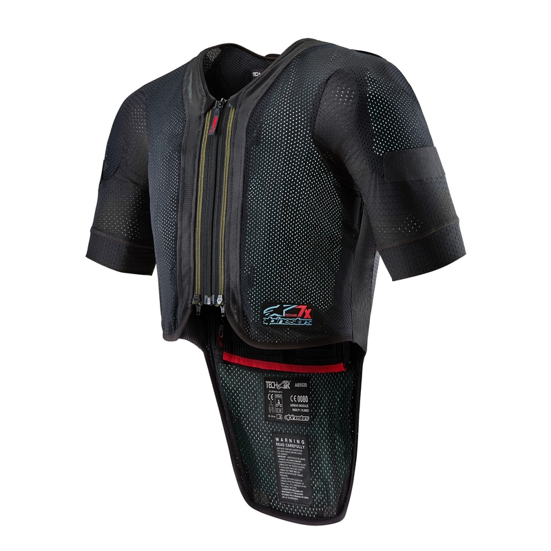 Alpinestars TECH-AIR®7X sistemski zračni jopič črno-rdeč - II. razred - II. kakovost