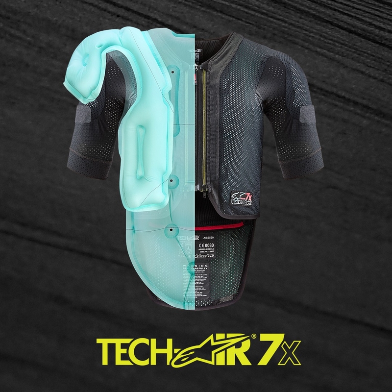 Alpinestars TECH-AIR®7X sistemski zračni jopič črno-rdeč - II. razred - II. kakovost