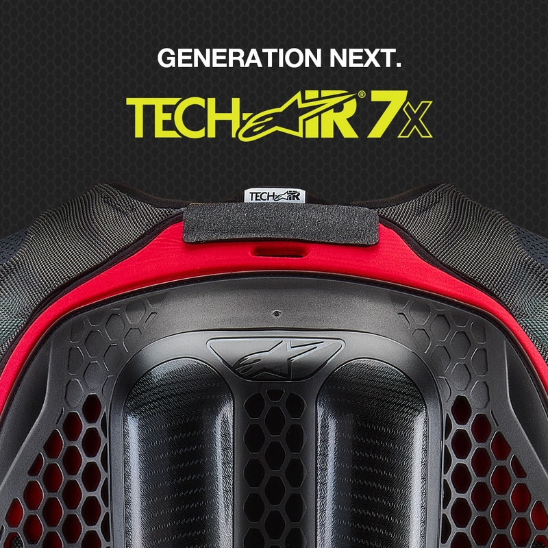 Alpinestars TECH-AIR®7X sistemski zračni jopič črno-rdeč - II. razred - II. kakovost