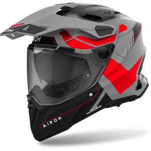 Enduro čelada Airoh Commander 2 Reveal mat rdeča fluo