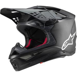 Motokros čelada Alpinestars Supertech S-M10 Fame glossy/mat carbon