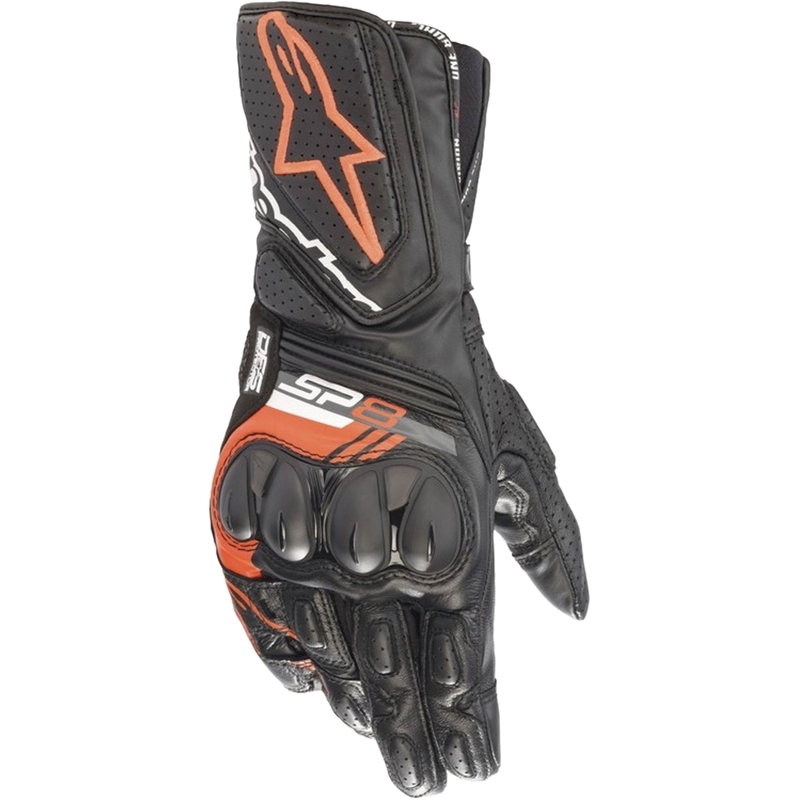 Motoristične rokavice Alpinestars SP-8 črno-fluo rdeče