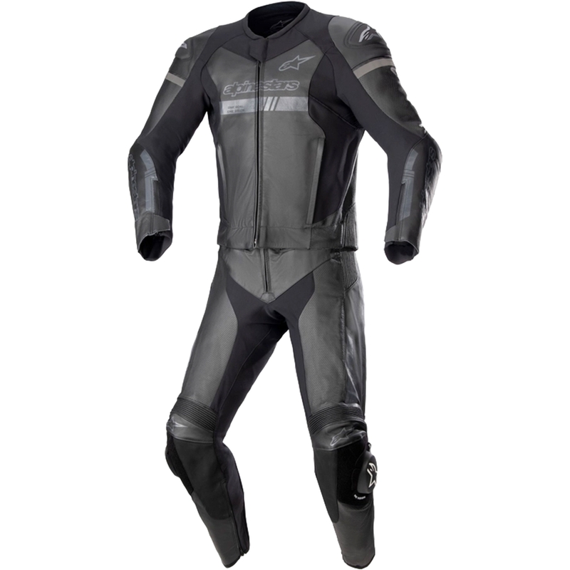 Dvodelna motoristična obleka Alpinestars GP Force Chaser TECH-AIR 5 kompatibilna črno-črna