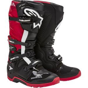 Moto škornji Alpinestars Tech 7 Enduro Drystar Honda črno-rdeči