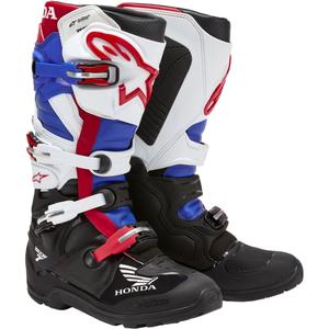 Moto škornji Alpinestars Tech 7 Enduro Drystar Honda črno-modro-belo-rdeči