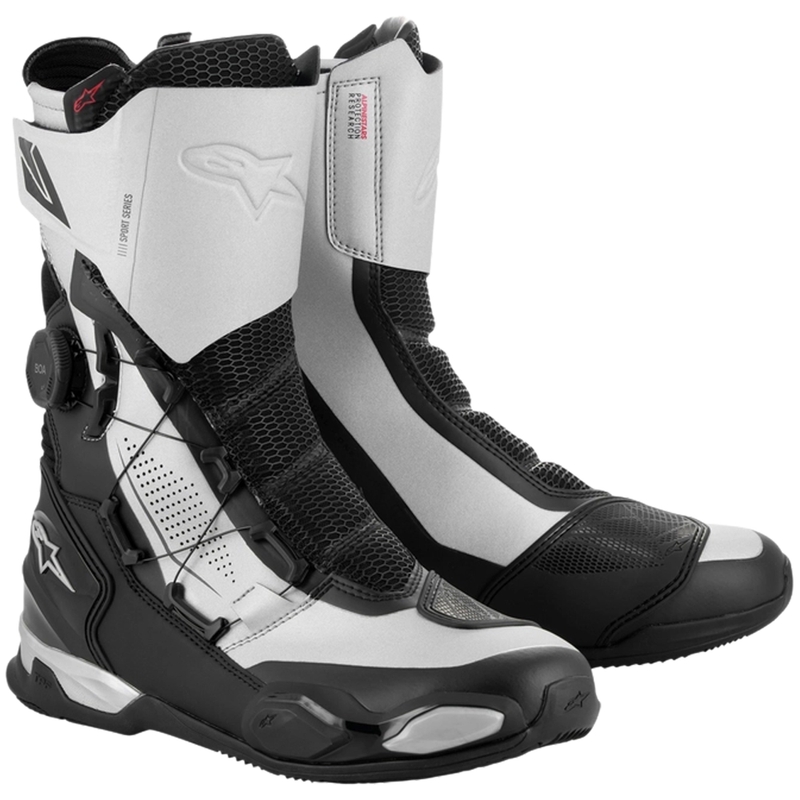 Motoristični škornji Alpinestars SP-X BOA črno-srebrni