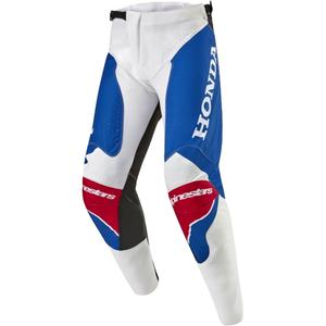 Alpinestars Racer Iconic Honda kolekcija motokros hlače bele-modre-rdeče-črne