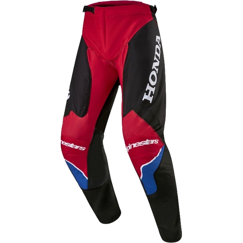 Kolekcija hlač Alpinestars Racer Iconic Honda Motocross rdeče-črno-modro-bele