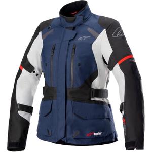 Alpinestars Stella Andes Drystar ženska motoristična jakna temno modra-črna-svetlo siva-rdeča