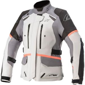 Alpinestars Ženska motoristična jakna Stella Andes Drystar Grey-Black-Fluo Pink
