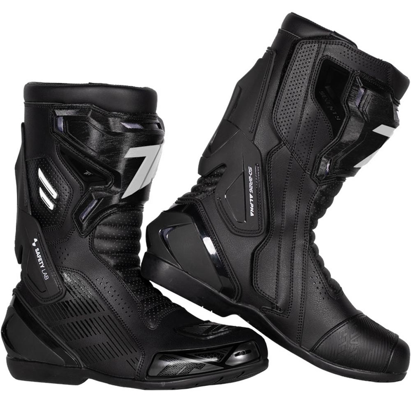 Moto škornji Seventy Degrees SD-BR26 Alpha črno-beli