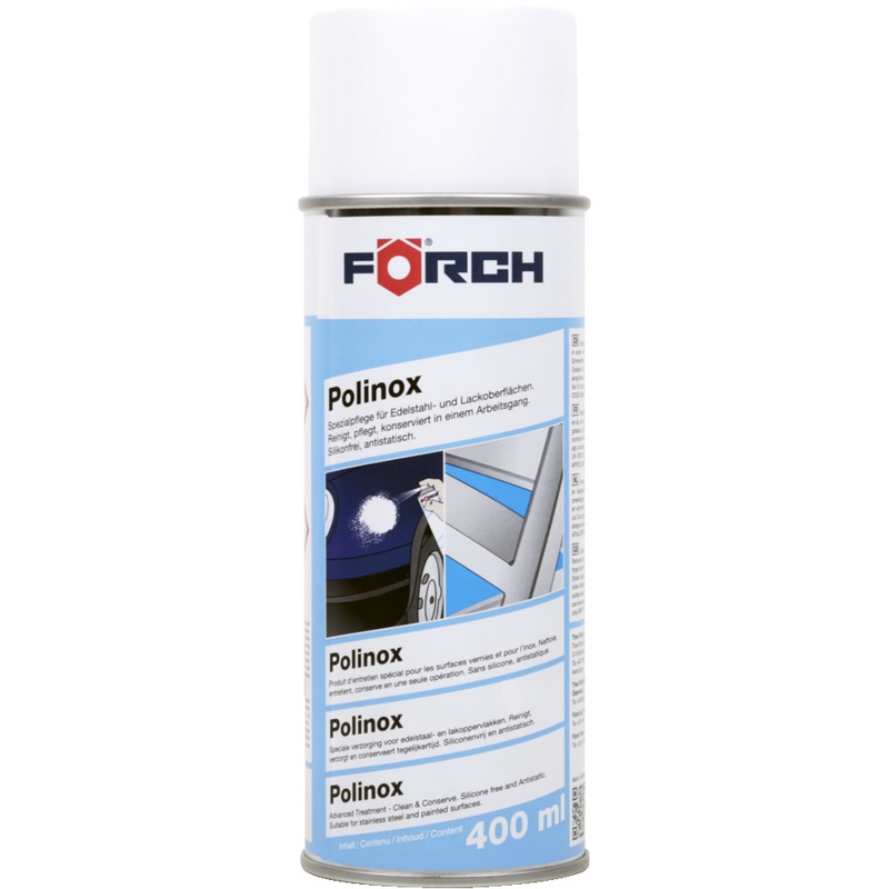 Čistilno in negovalno sredstvo za jeklo, aluminij in barvo Forch Polinox P361 400 ml