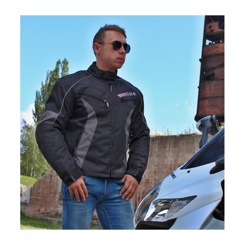 Motoristična jakna RSA ST-01 black-grey razprodaja