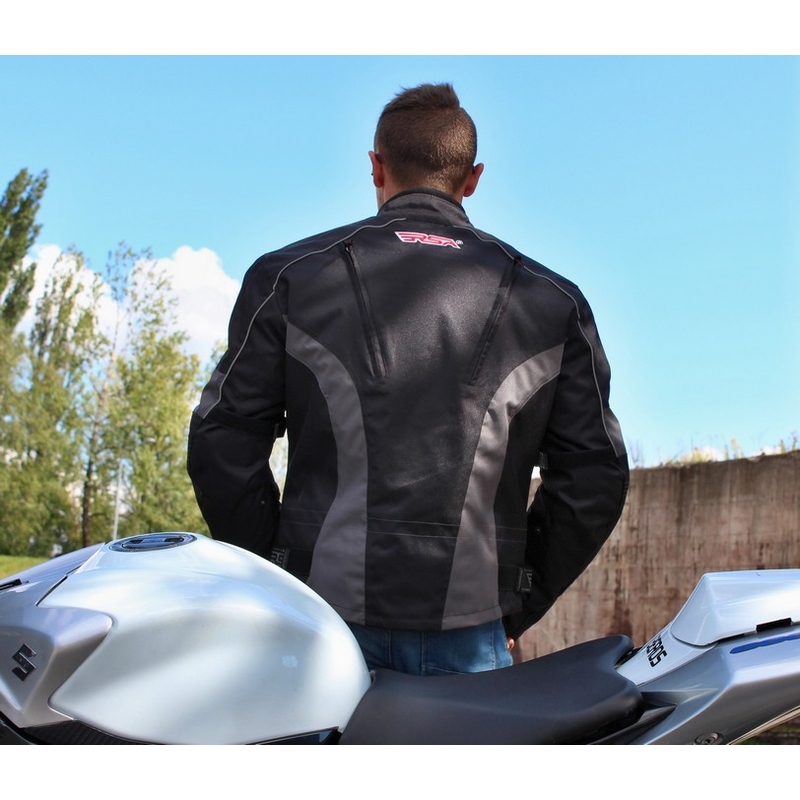 Motoristična jakna RSA ST-01 black-grey razprodaja