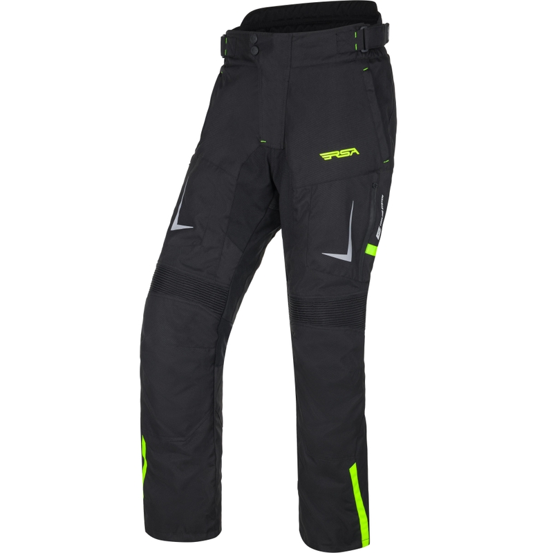Motoristične hlače RSA EXO 2 črno-fluo rumene