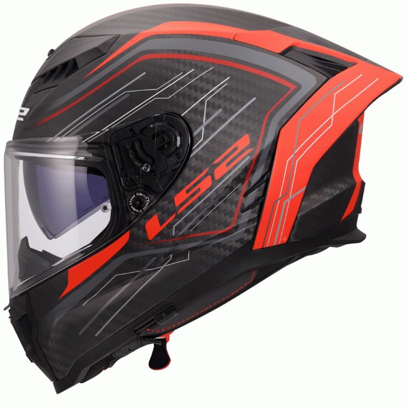 Motoristična čelada LS2 FF807 Dragon Subic rdeča