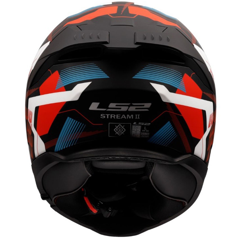 Motoristična čelada LS2 FF808 Stream II Mika mat belo-modra