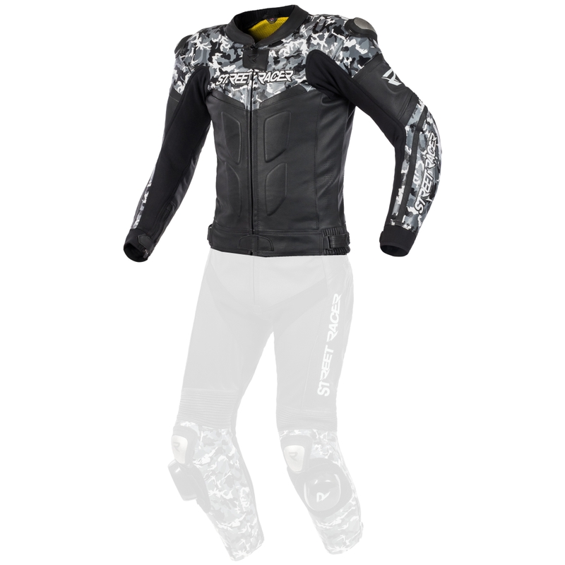 Moška jakna z vzorcem Street Racer Black-Grey razprodaja