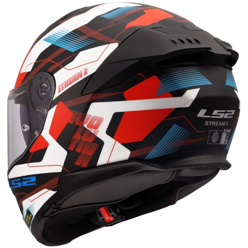 Motoristična čelada LS2 FF808 Stream II Mika mat belo-modra