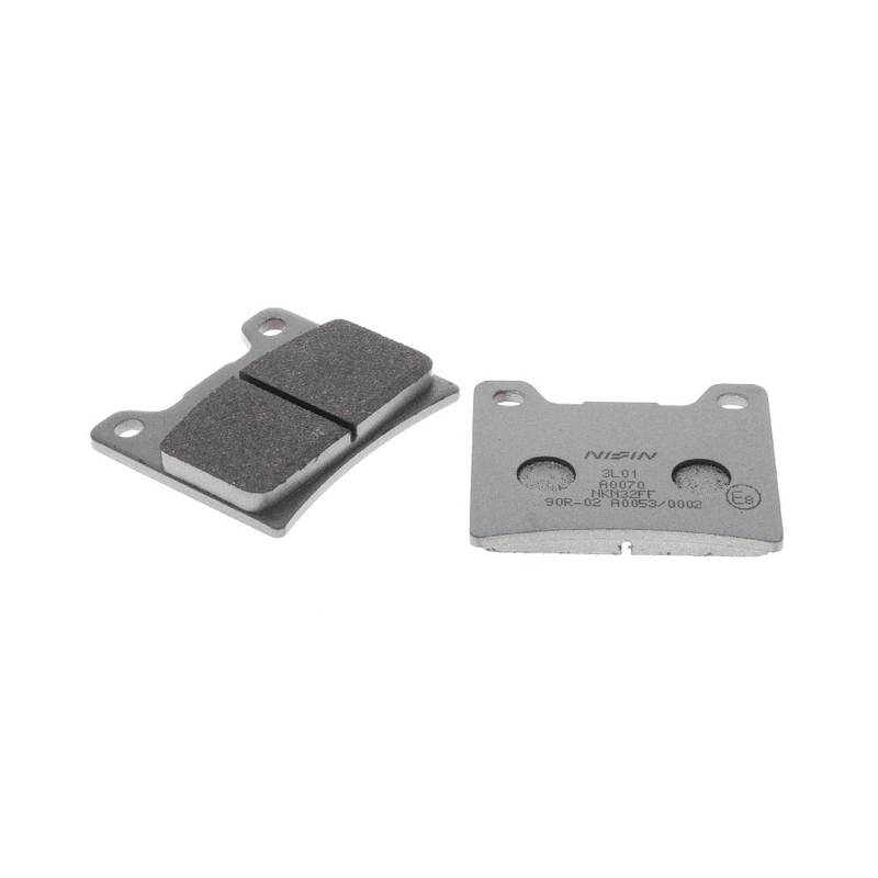 Zavorne ploščice NISSIN pol-kovinske zmesi 63,5x54,9x8,5 mm 2 kosa