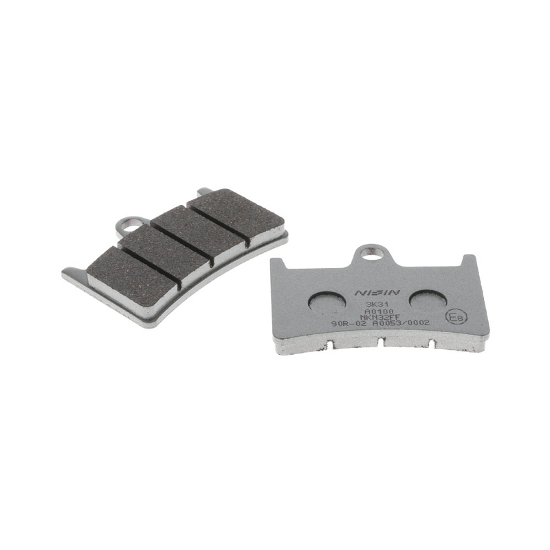 Zavorne ploščice NISSIN pol-kovinske zmesi 69,8 x 50,7 x 8,5 mm 2 kosa