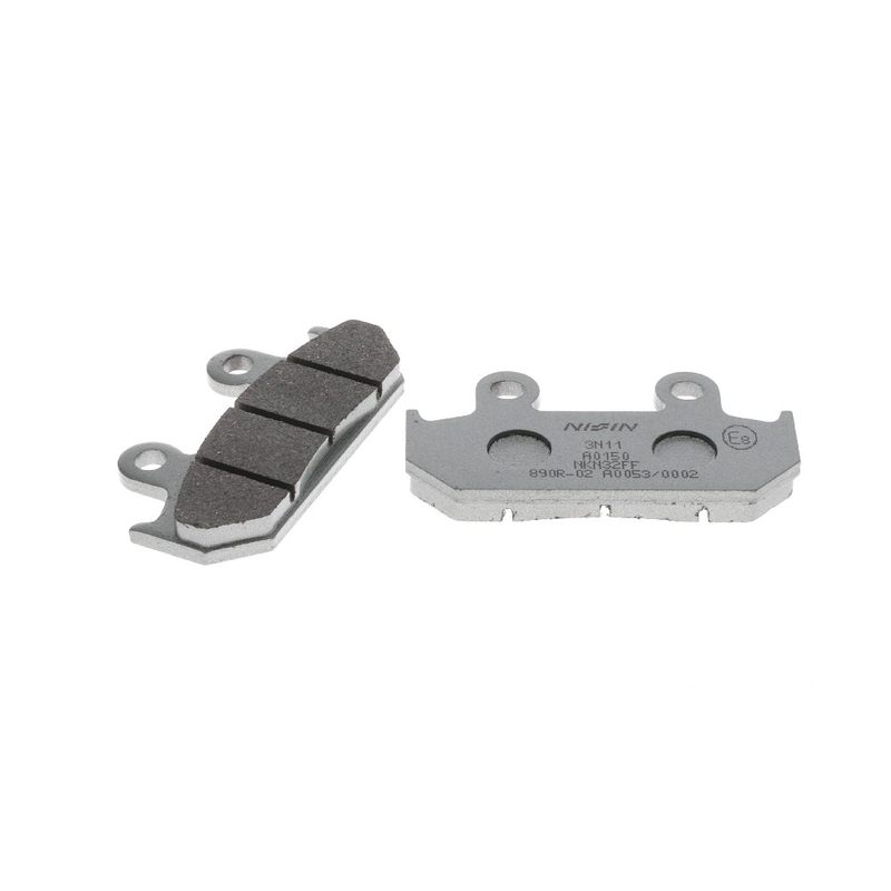 Zavorne ploščice NISSIN pol-kovinske zmesi 81x42x9 mm 2 kos