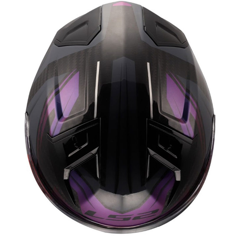 Celoobrazna motoristična čelada LS2 FF811 Vector II C Savage Chameleon črno-vijolična