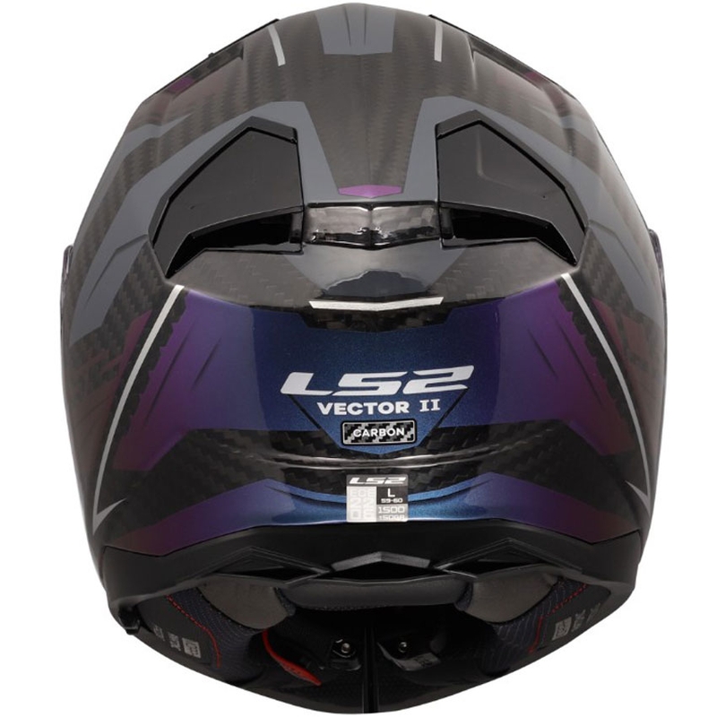 Celoobrazna motoristična čelada LS2 FF811 Vector II C Savage Chameleon črno-vijolična