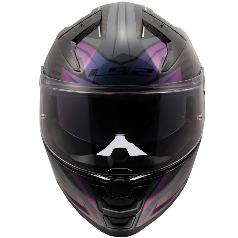 Celoobrazna motoristična čelada LS2 FF811 Vector II C Savage Chameleon črno-vijolična