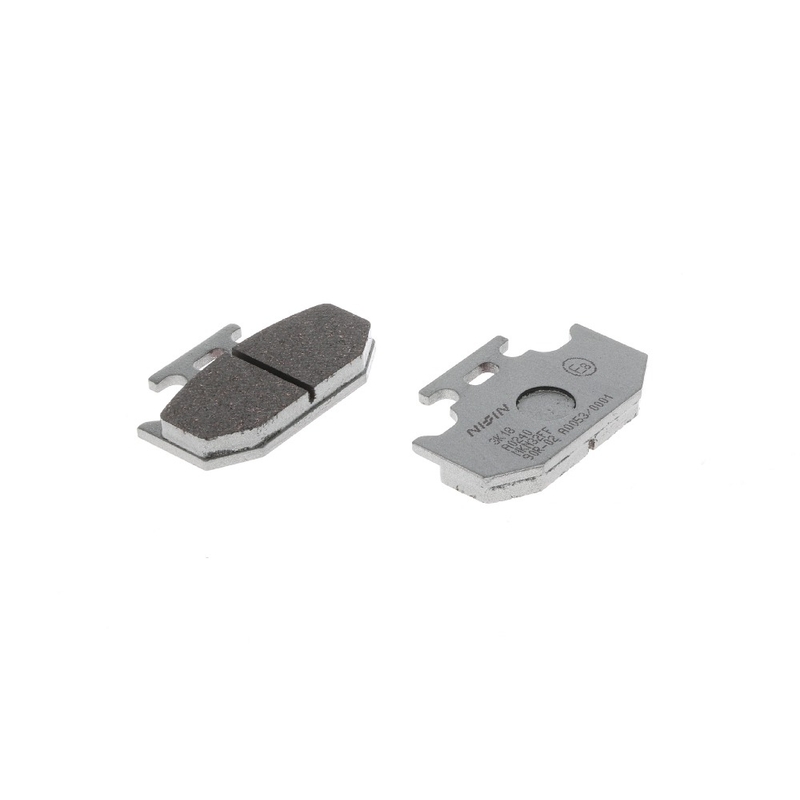 Zavorne ploščice NISSIN pol-kovinska zmes 62x40,6x8,7 mm 2 kos