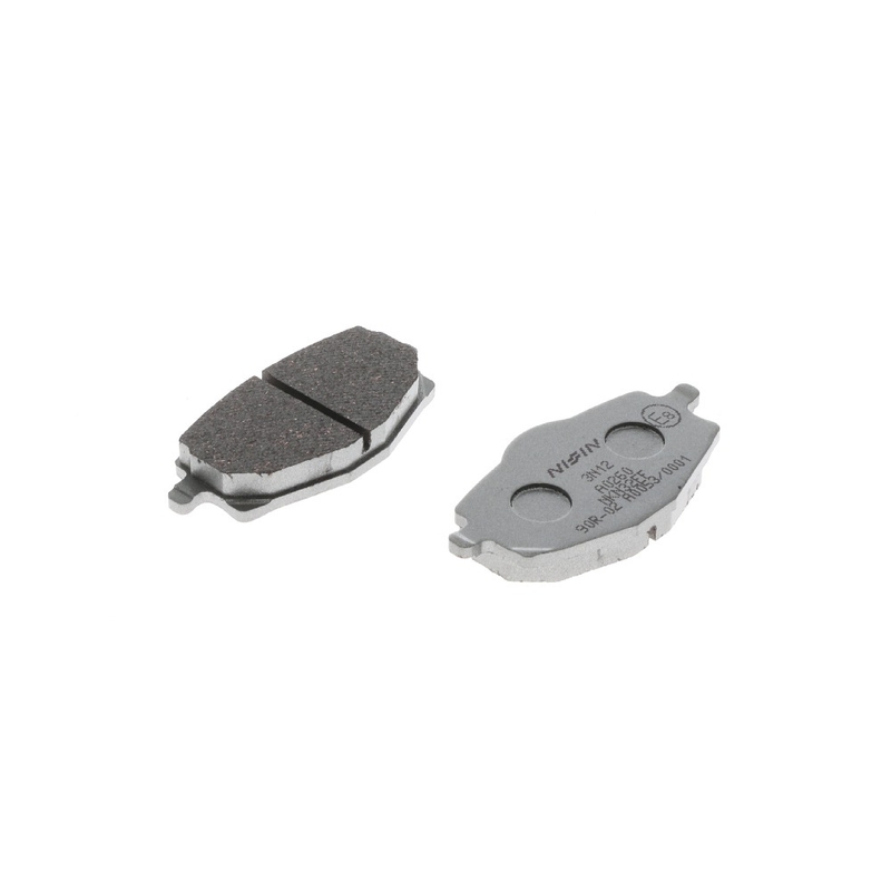 Zavorne ploščice NISSIN pol-kovinska zmes 71,4x36x9,2 mm 2 kosa