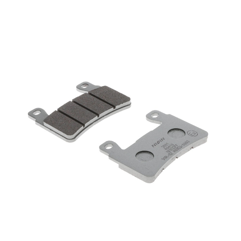 Zavorne ploščice NISSIN pol-kovinske zmesi 74,7x55,2x7,2 mm 2 kosa