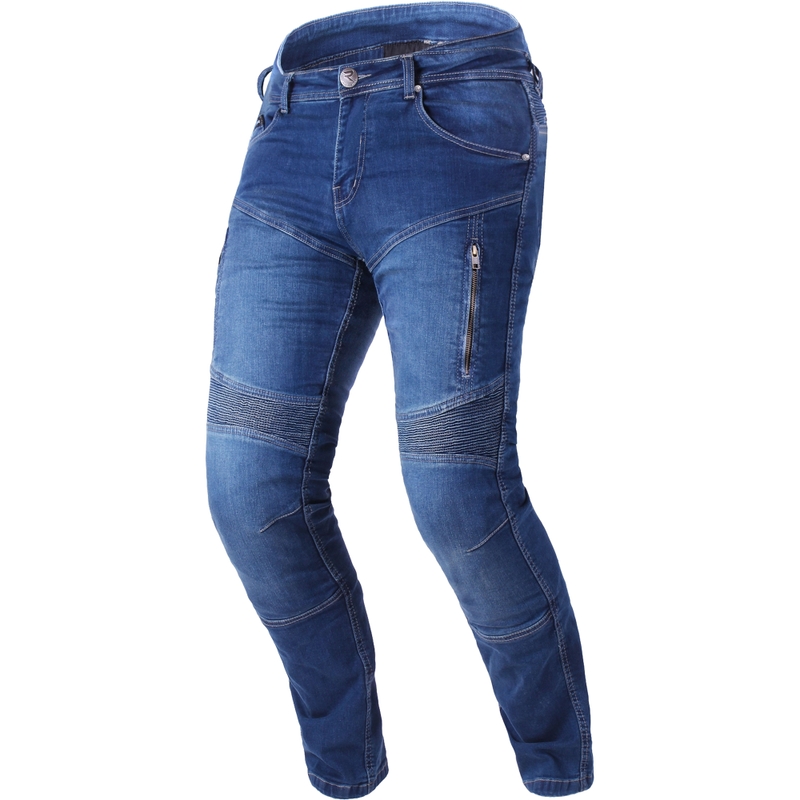 Street Racer Basic II CE Blue Obrezane motoristične kavbojke
