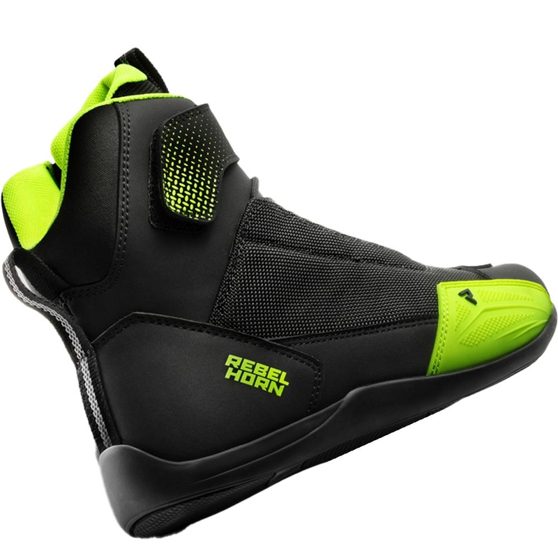 Motoristični škornji Rebelhorn Swift črno-fluo rumeni