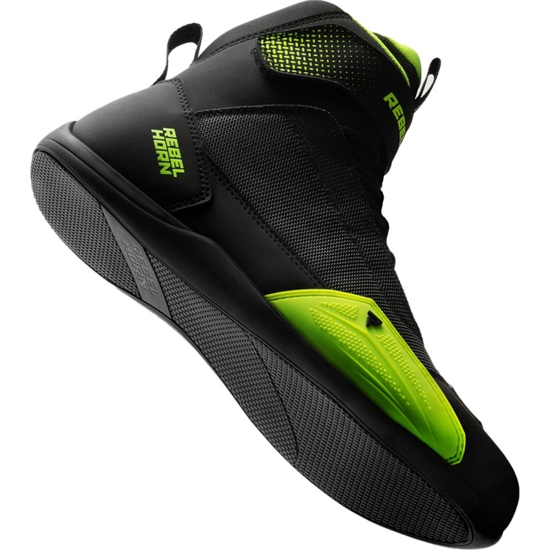Motoristični škornji Rebelhorn Swift črno-fluo rumeni