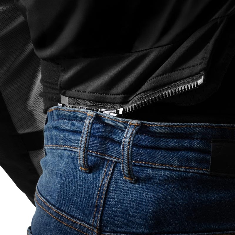 Rebelhorn klasične enoslojne motoristične kavbojke, prane modre barve