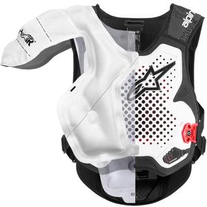 Alpinestars TECH-AIR®MX PLASMA sistem zračnih blazin, bel-črno-rdeč