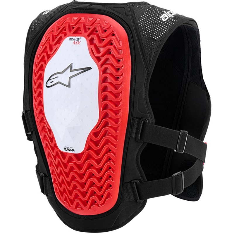 Alpinestars TECH-AIR®MX PLASMA sistem zračnih blazin, bel-črno-rdeč